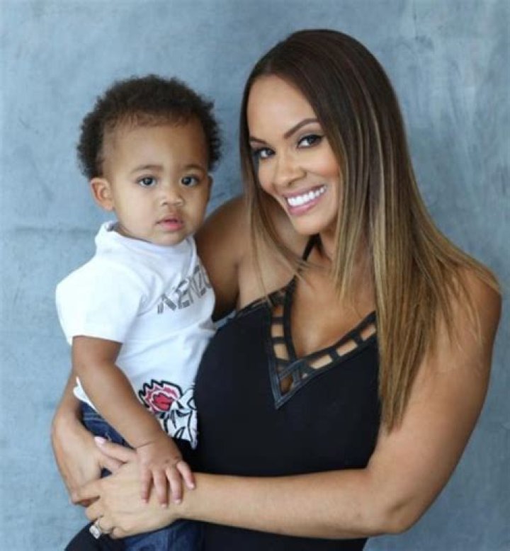 Evelyn Lozada with her son Carl Loe Crawford.