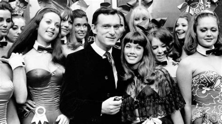 Hugh Hefner with his then wife and kids