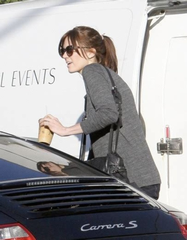 Mandy Moore With Her Porsche