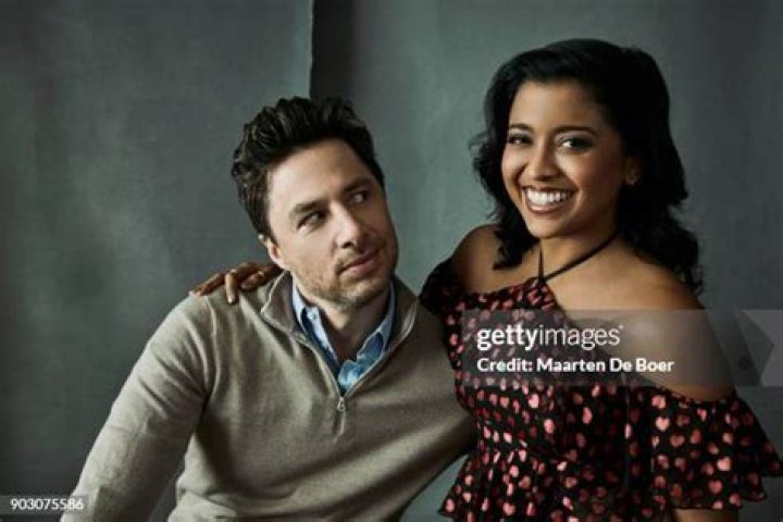 Tiya Sircar and her Alex, Inc.'s co-star, Zach Braff