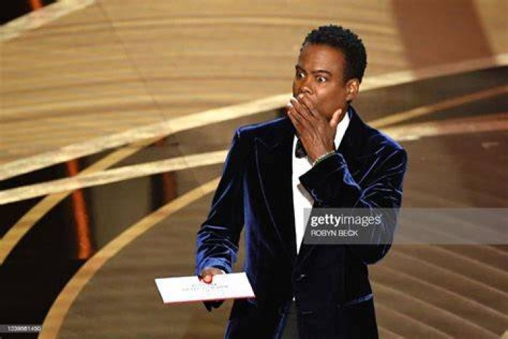 TOPSHOT - US actor Chris Rock speaks onstage during the 94th Oscars at the Dolby Theatre in Hollywood, California on March 27, 2022. (Photo by Roby...